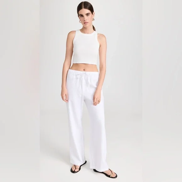 Reformation Olina Linen Pant In White, brand new, never worn, no flaws. - Picture 5 of 16